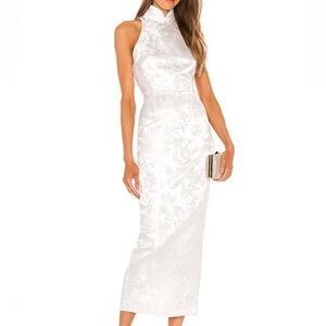 Sau Lee Jill Chinese Jacquard Pencil Dress NWT